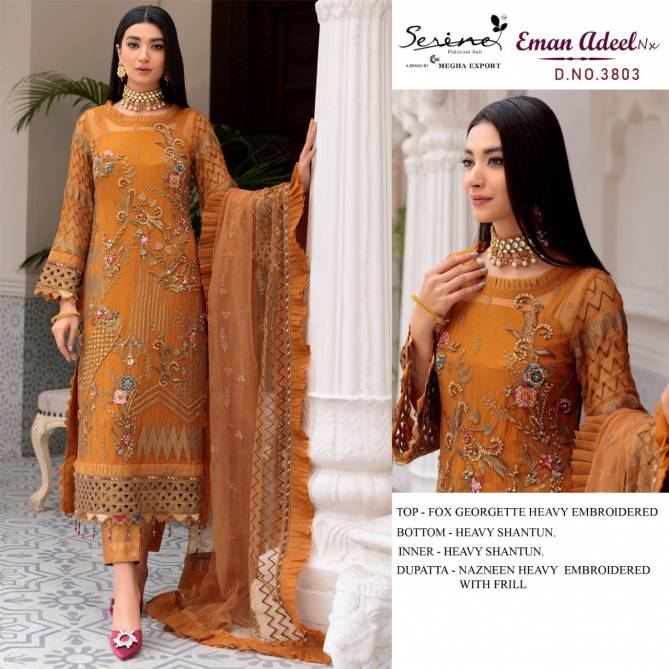 Serene Eman Adeel Nx Heavy Festive Wear Georgette Pakistani Salwar Kameez